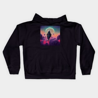 Space Walk - Space Exploration Kids Hoodie